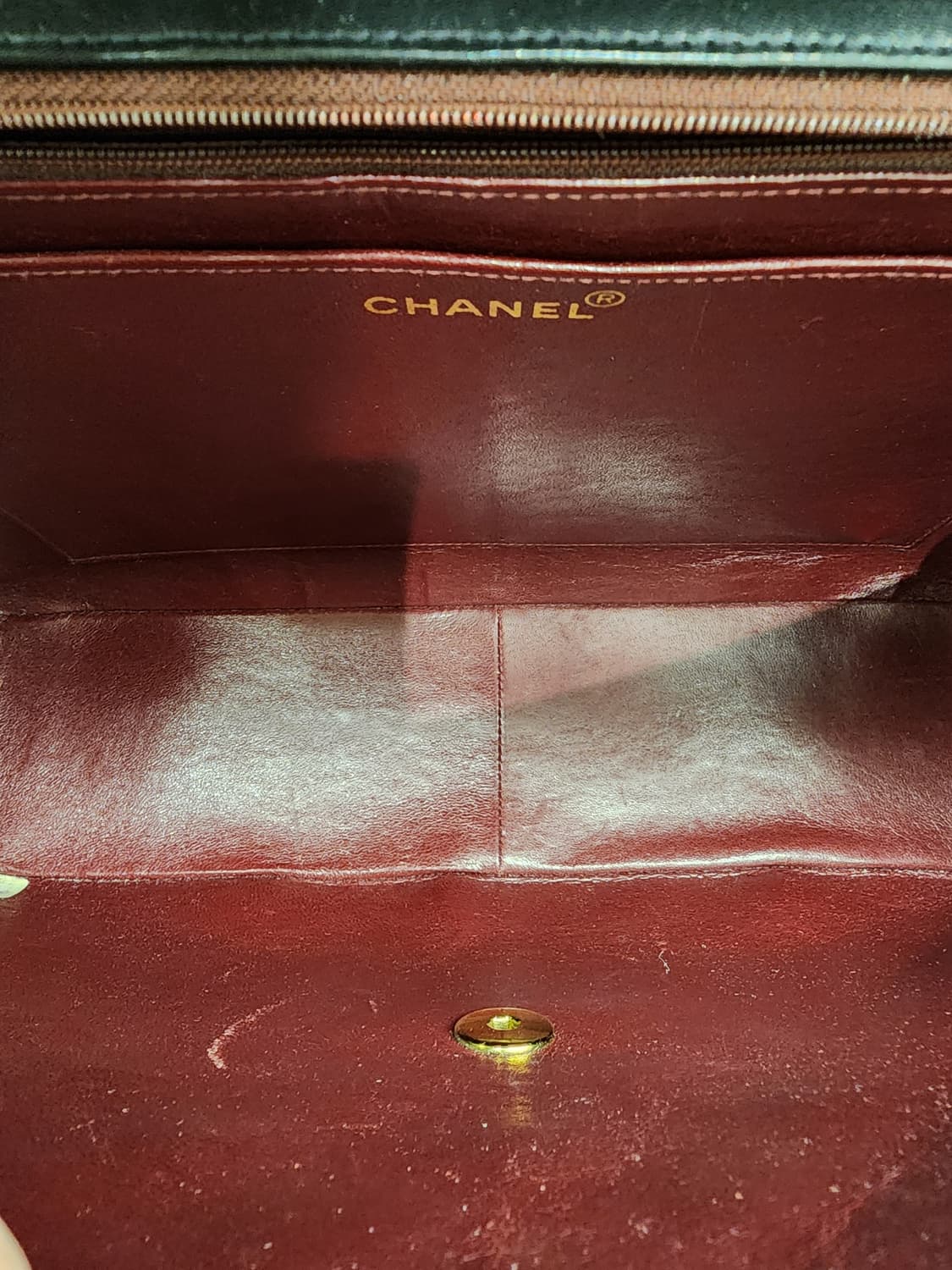 샤넬 램스킨 클래식 맥시 금장 블랙 #3 상품이미지9