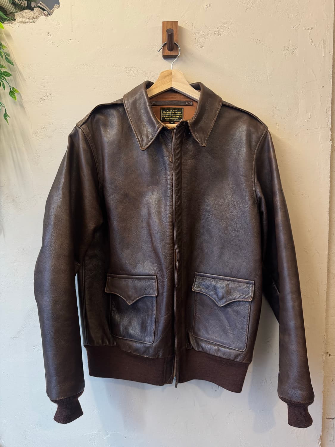 리얼 맥코이 A-2 레더 자켓 44 XXL 상품이미지1
