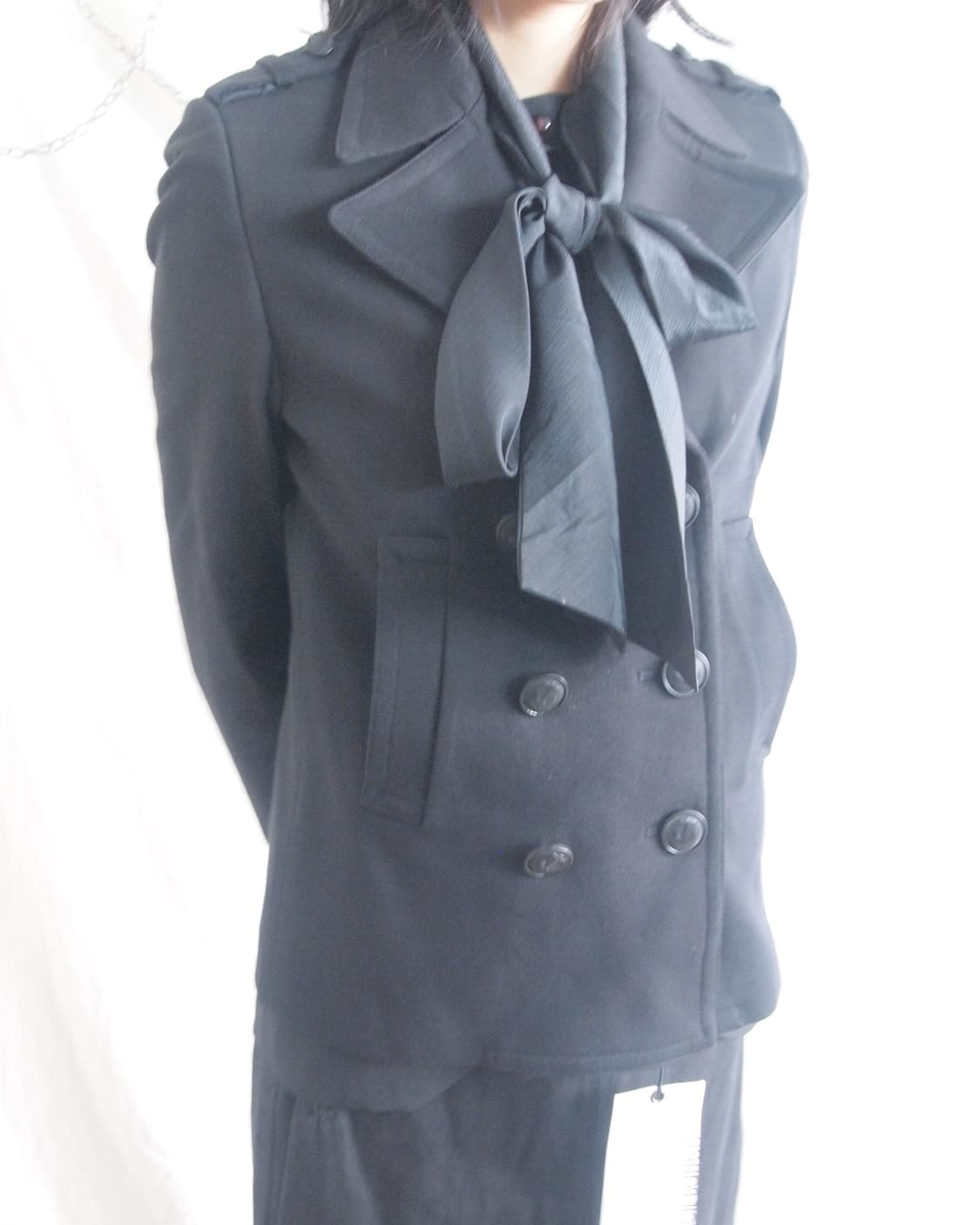 new* 닐바렛 크롭 컷 피코트 상품이미지2