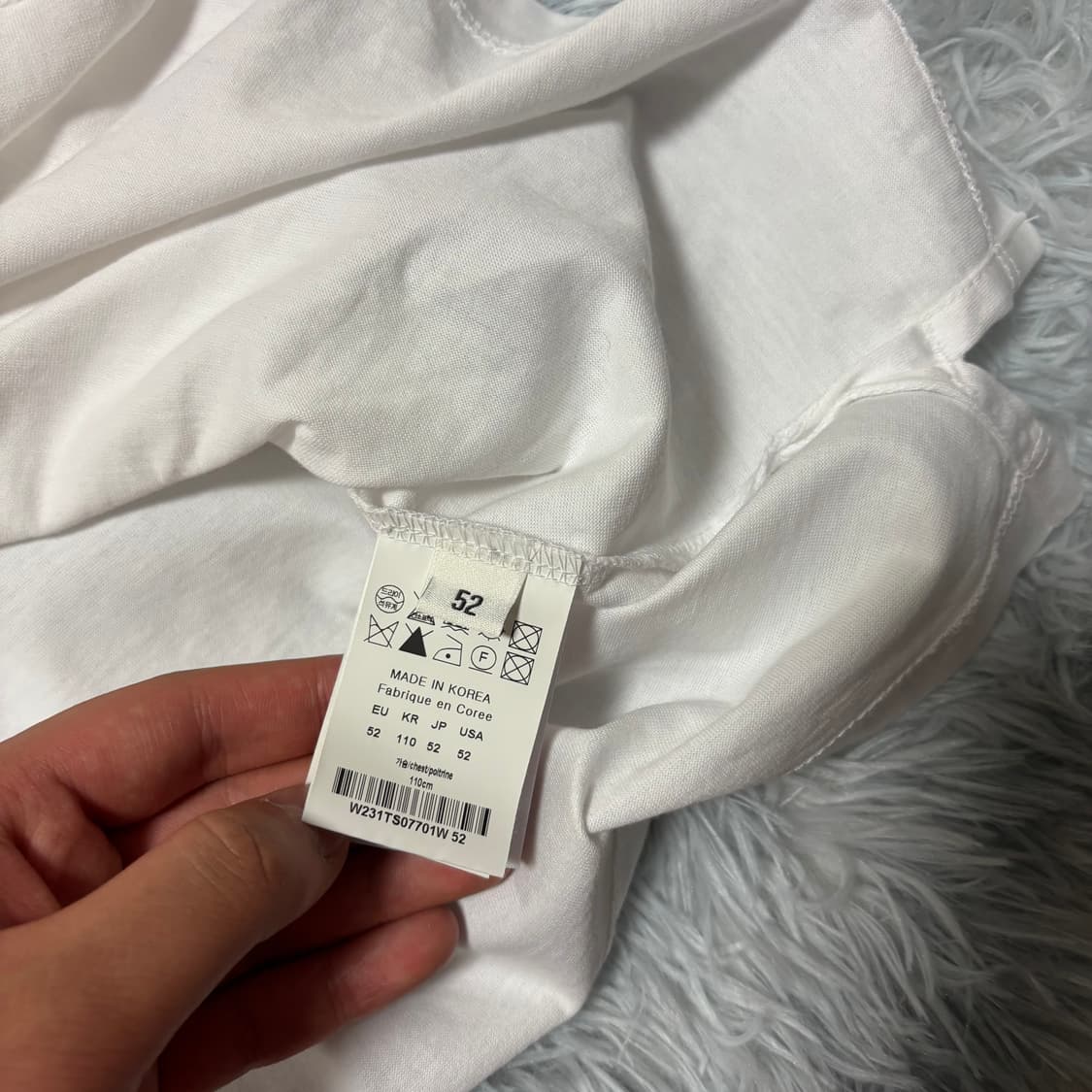 [52 Size] 우영미 백로고 반팔티 상품이미지6