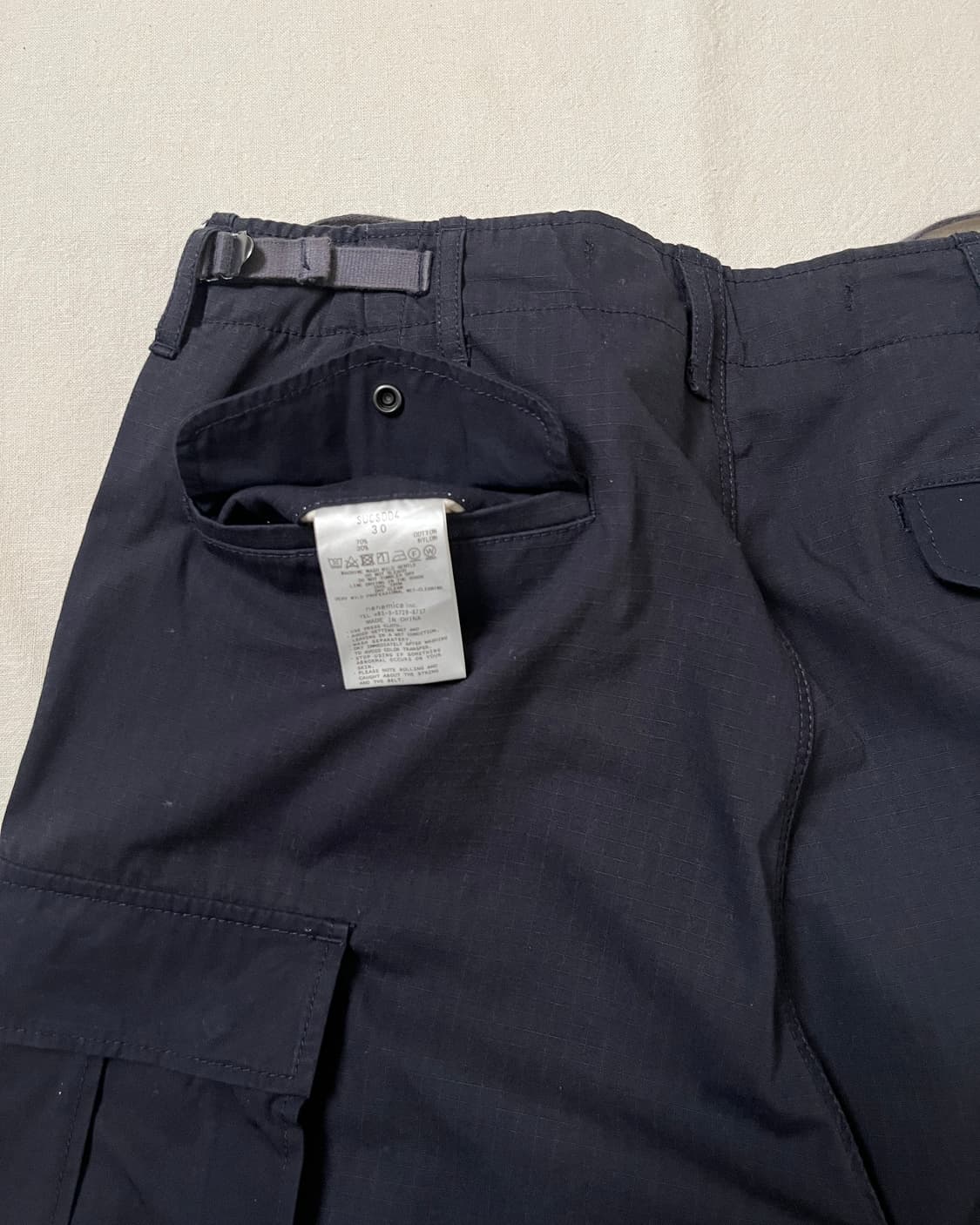 나나미카 립스탑 카고팬츠 nanamica 네이비  상품이미지7