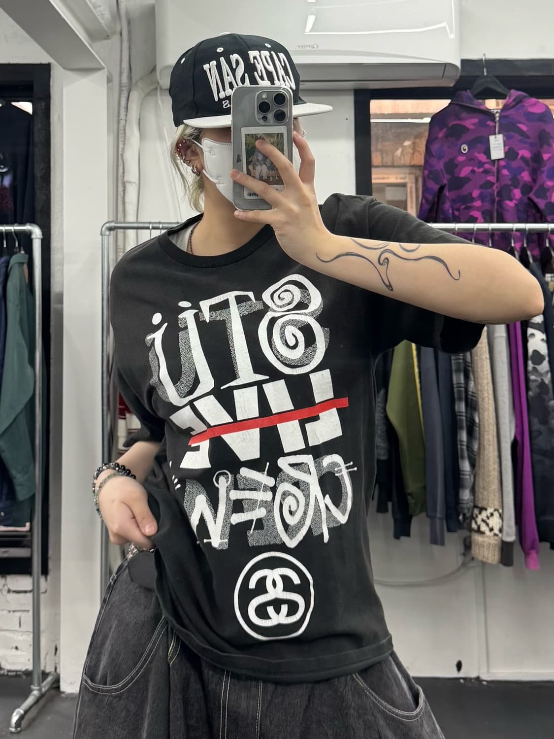 00s 스투시 Live crew 티셔츠 상품이미지3