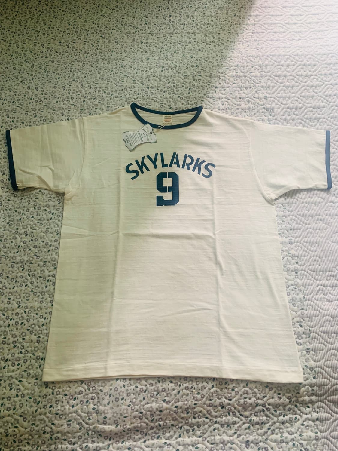 [XL] 웨어하우스 LOT 4059 SKYLARKS 9 링거티셔츠 크림 상품이미지6