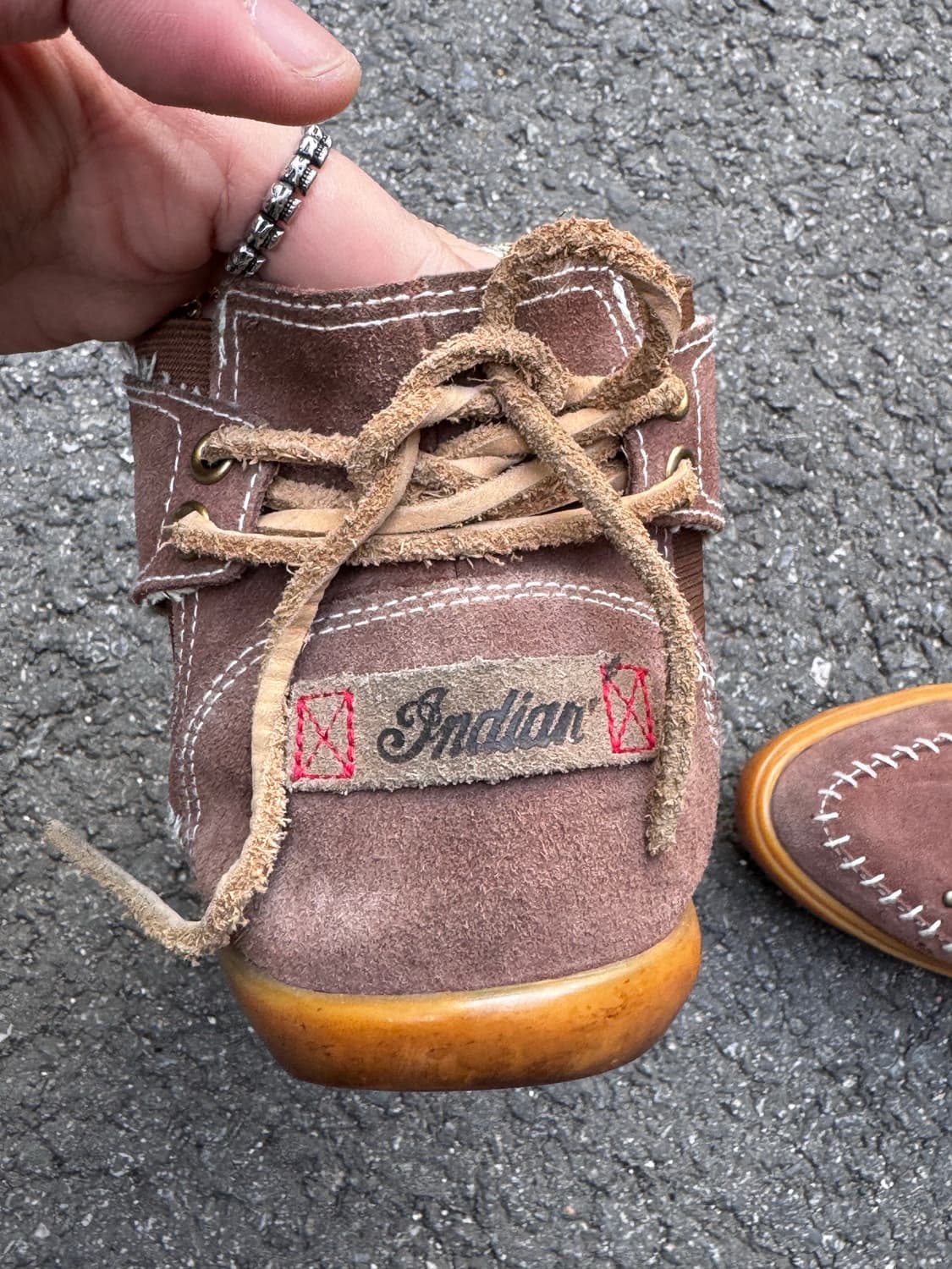 Indian 스터드 스웨이드 웨스턴 부츠 상품이미지5