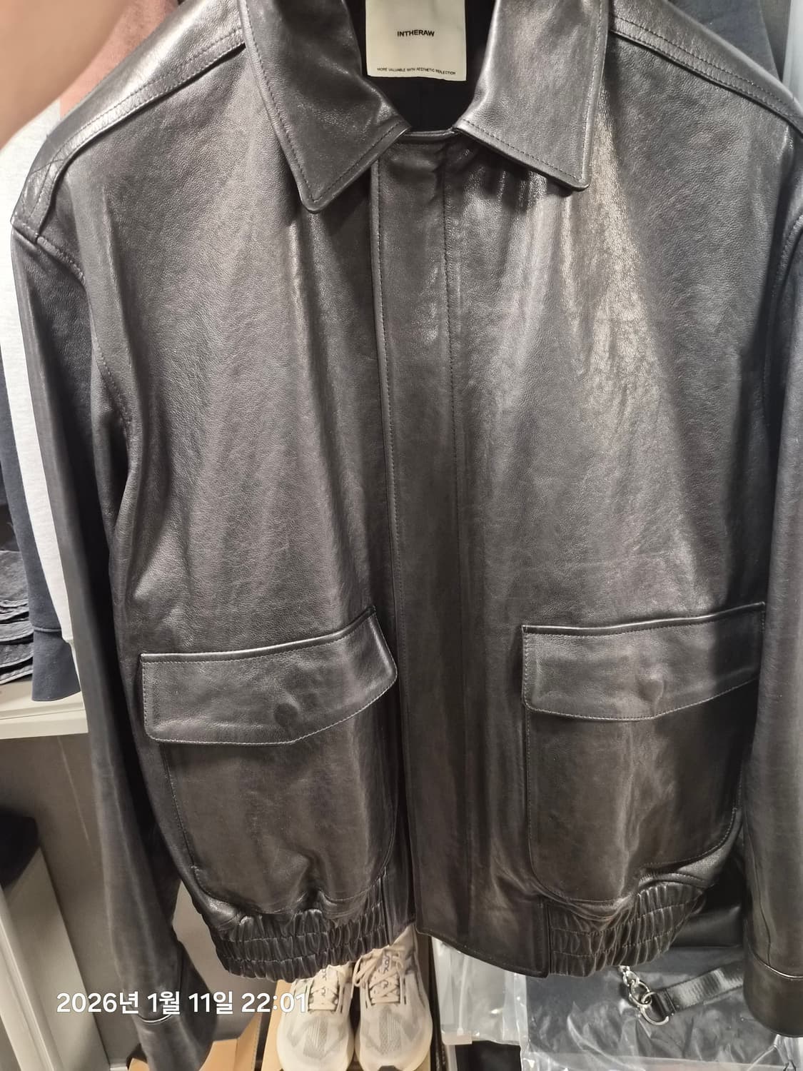 [2] 인더로우 25FW A2 가죽자켓 블랙 상품이미지1