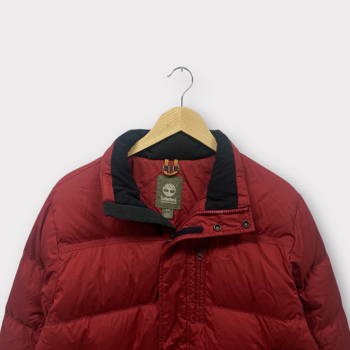 팀버랜드 버건디 컬러 패딩 S-M 상품이미지3