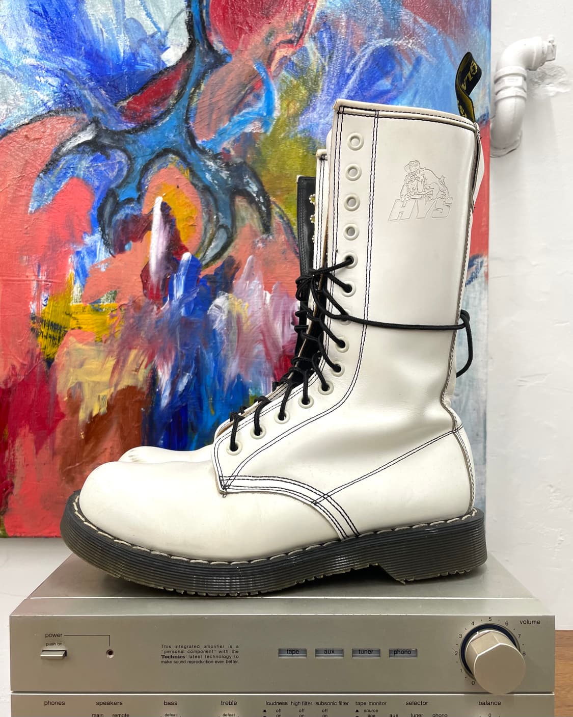 [250] 조지콕스 x 히스테릭글래머 화이트 롱 부츠 상품이미지1