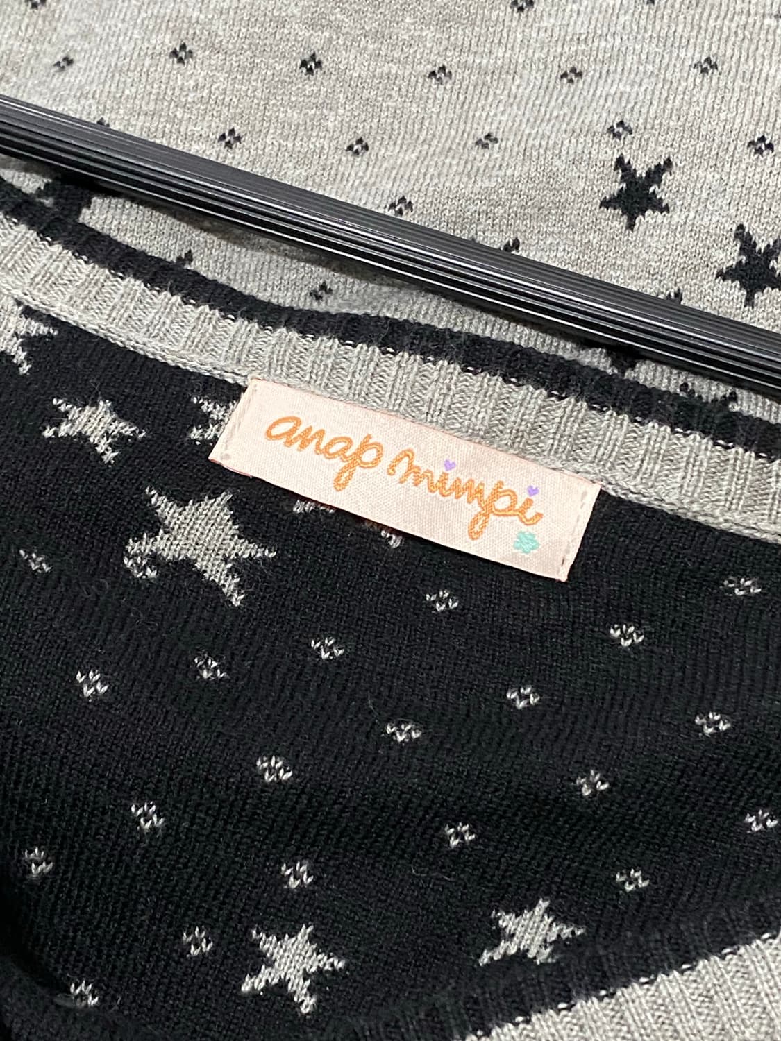 Japanese vtg 딥브이넥 별 가디건 상품이미지6