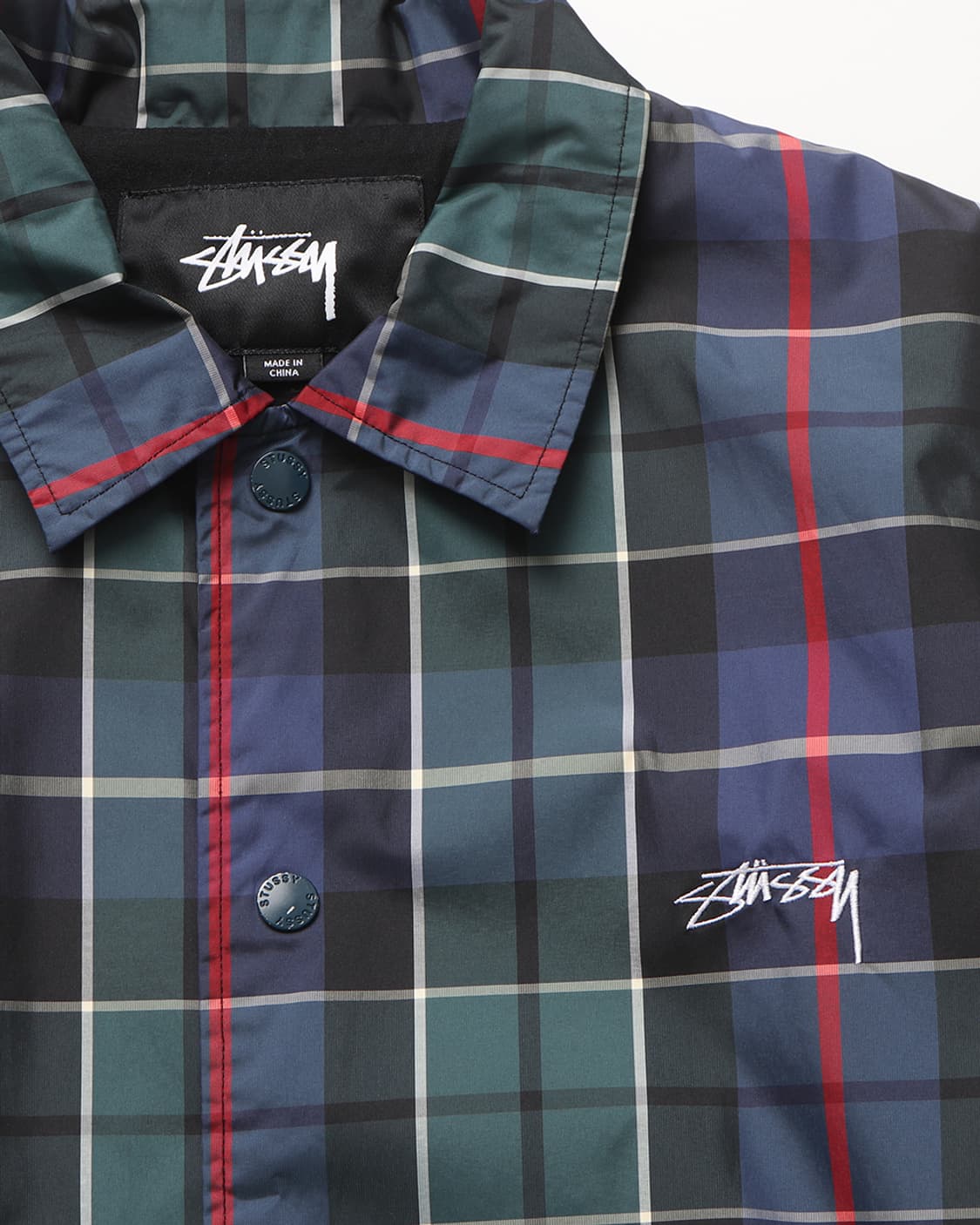 STUSSY Plaid Coach Jacket 상품이미지6