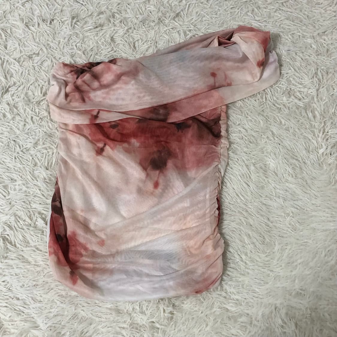 피아오량 one shoulder tint shirring top 상품이미지7