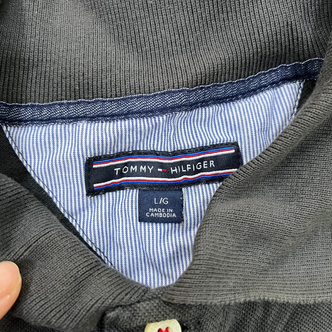 L 타미힐피거 반팔 카라 티셔츠 0303M 상품이미지2