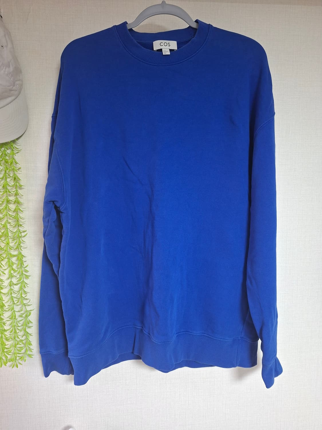 COS 코발트블루 오버핏 맨투맨 M (105) 상품이미지1