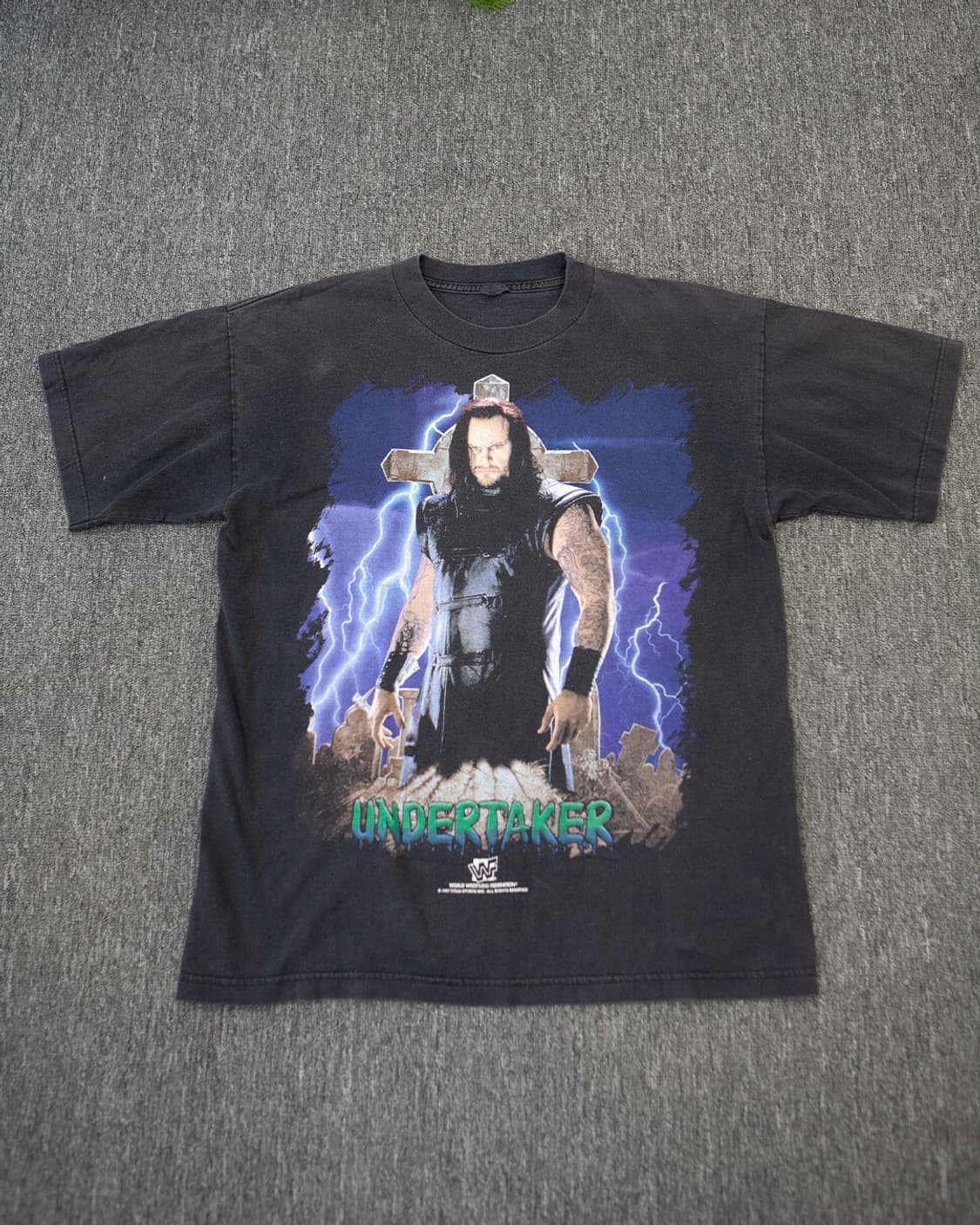 올드 빈티지 WWE WWF 레슬링 언더테이커 반팔티셔츠 상품이미지1