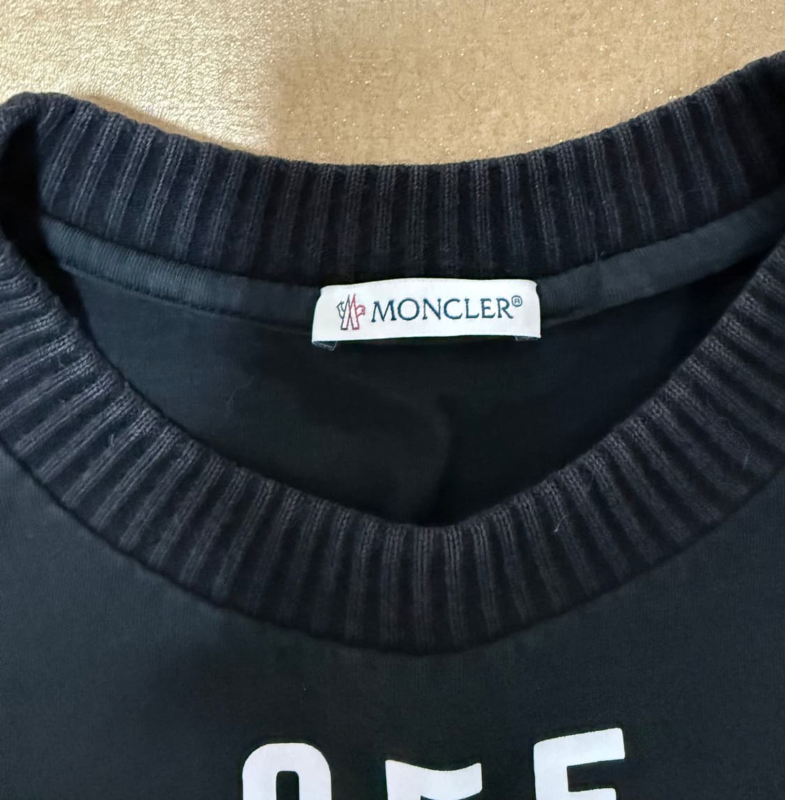 몽클레어 x 오프화이트 블랙 스완 티셔츠 라지(L) 사이즈 상품이미지4