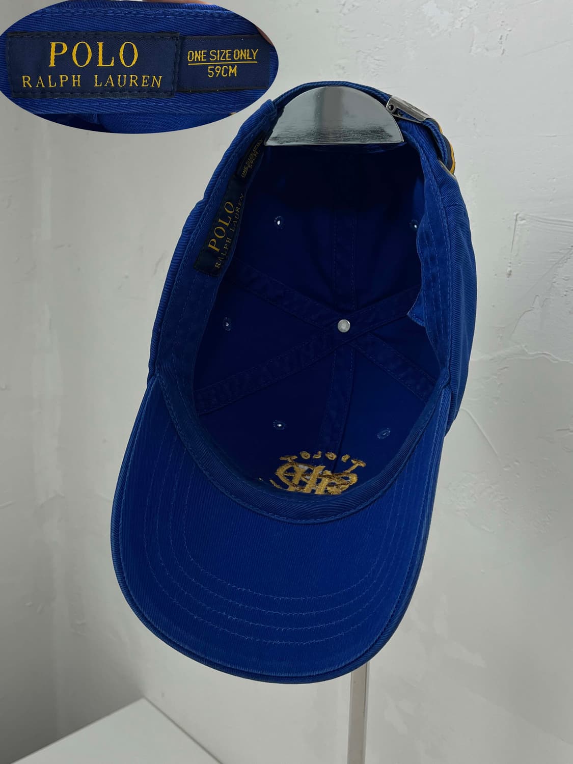 폴로 랄프로렌 로얄블루 스크래블 엠브로이더리 볼캡 모자 상품이미지8