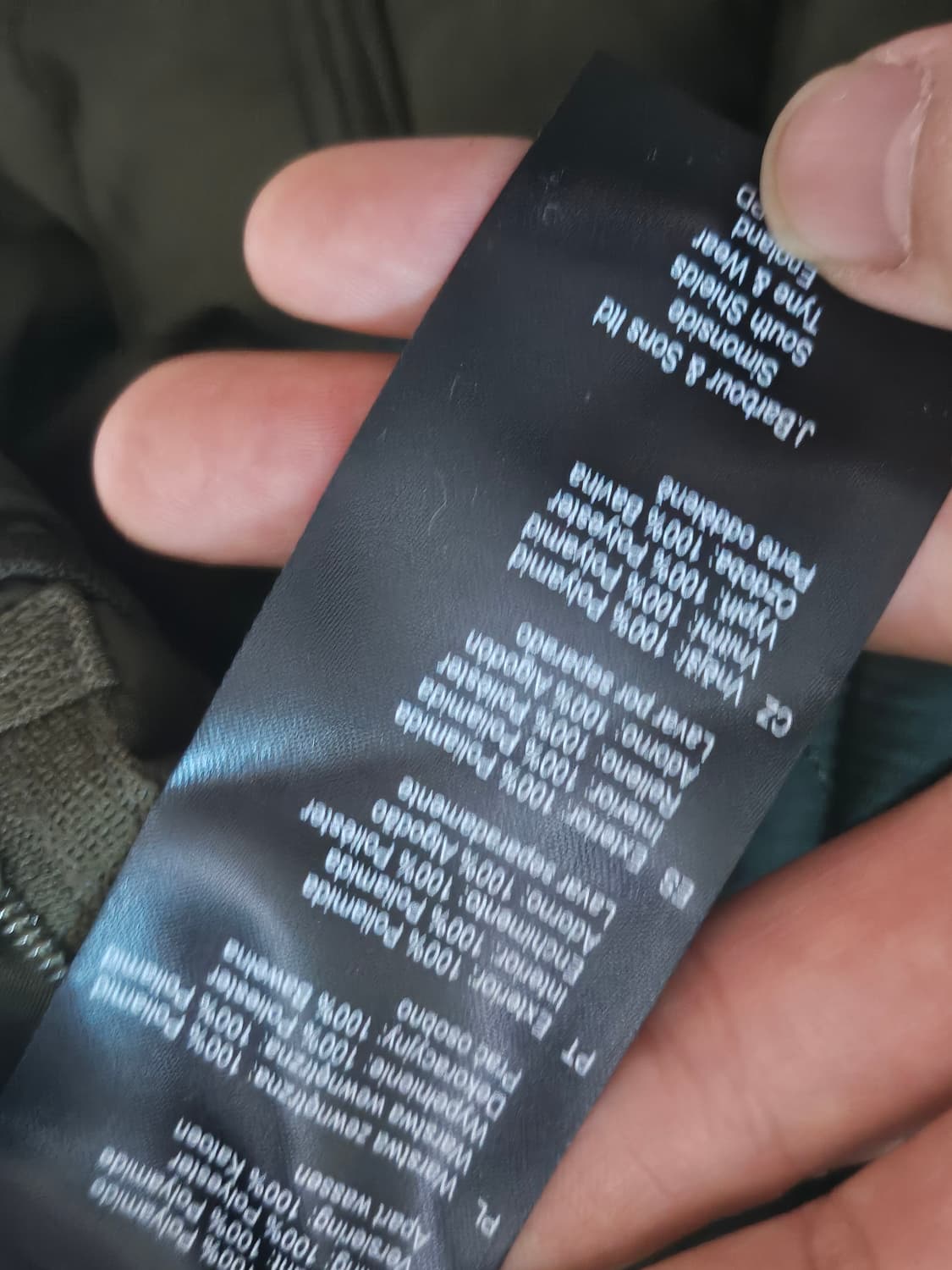 바버 헤리티지 리데스데일 퀼팅 퀼티드 자켓 올리브 XL 상품이미지7