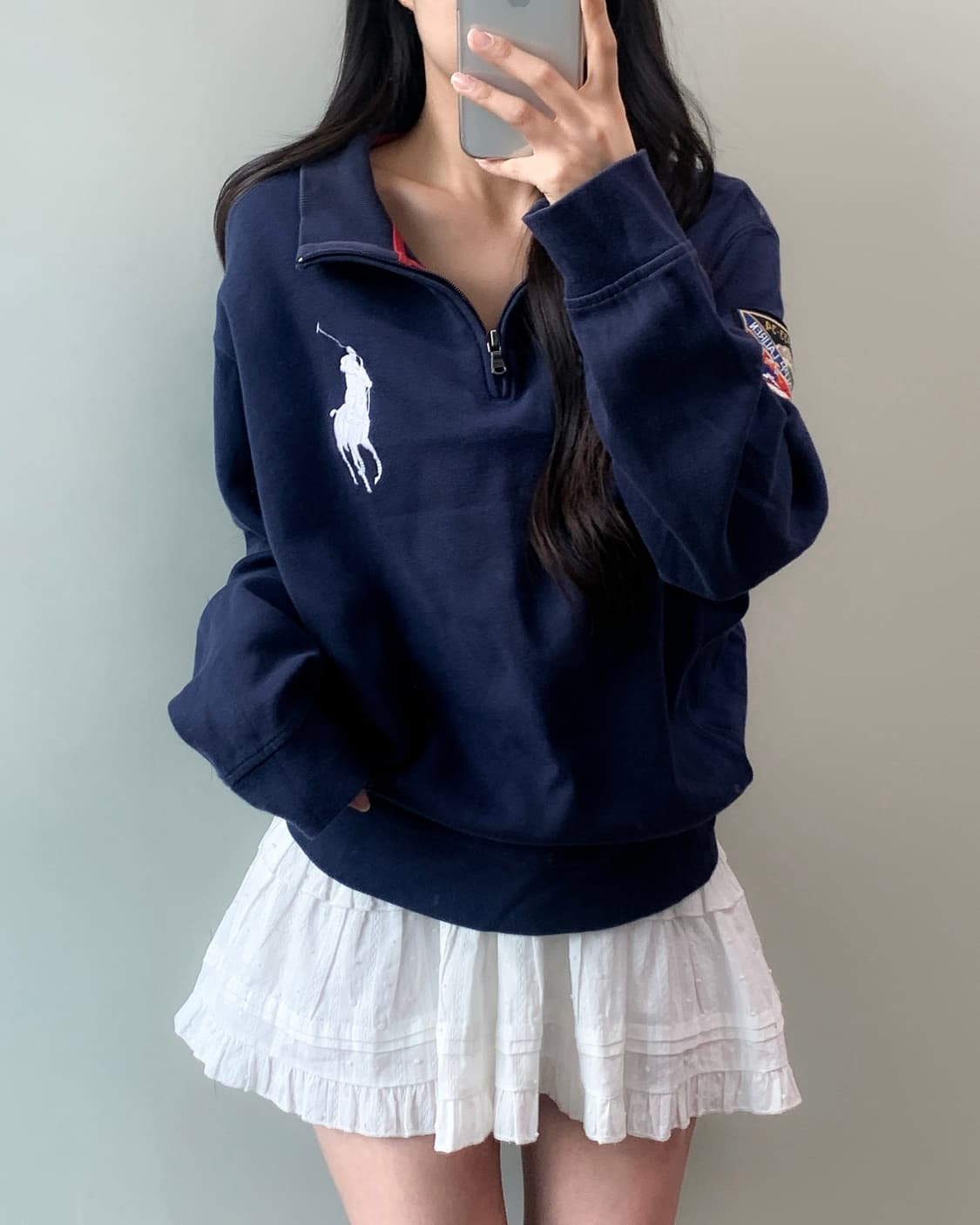 폴로 빅포니 반집업 니트  상품이미지1