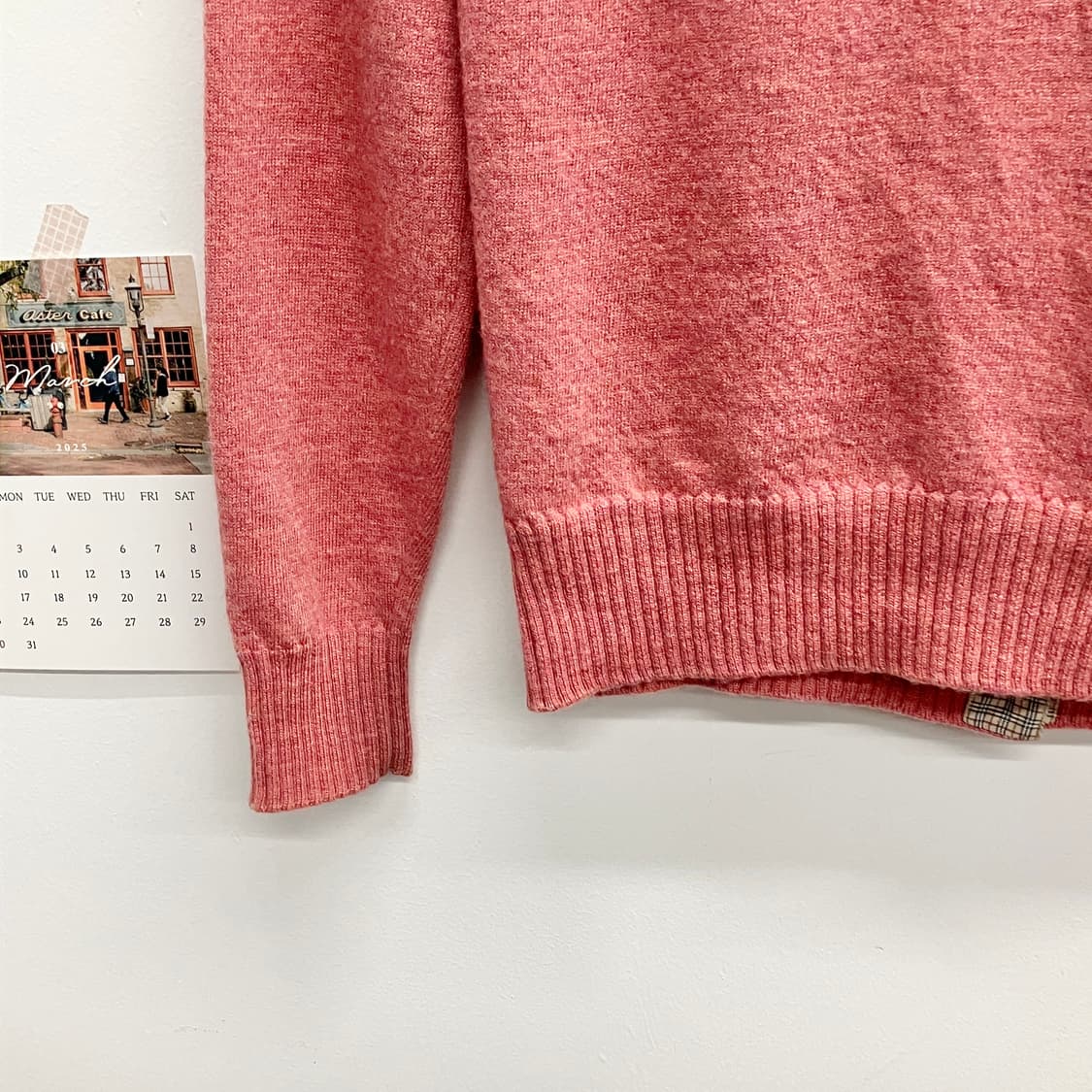 버버리 핑크 니트 가디건 상품이미지10