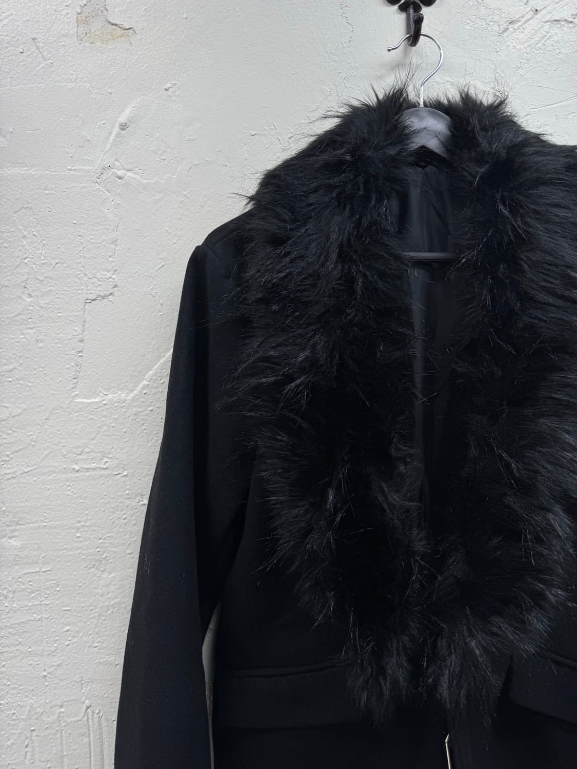 Seana vkei trimming fur tailored jacket 상품이미지3