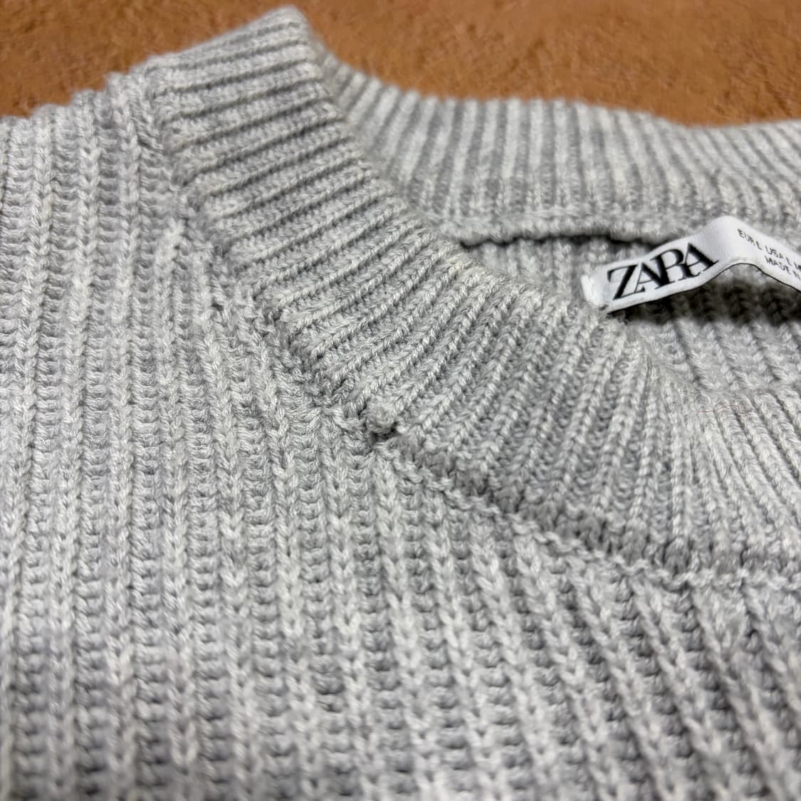 ZARA 자라 그레이 니트 상품이미지4