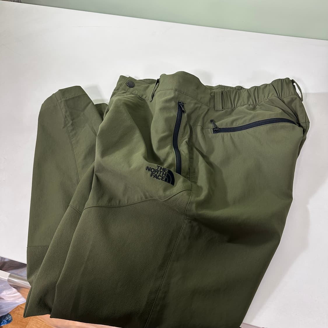 M-L 노스페이스 딥카키 레귤러핏 나일론 등산팬츠 상품이미지2
