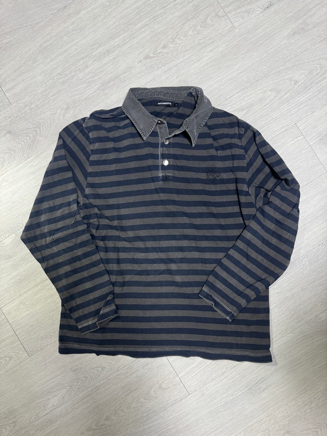 해칭룸 VTG stripe polo tee Navy 3 상품이미지1