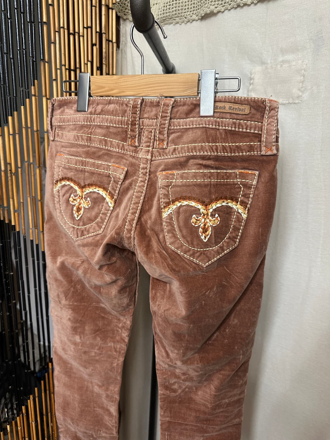 rock revival velvet low waist pants 상품이미지2