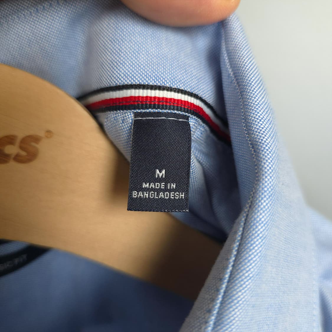 남성용 타미 힐피거 Tommy Hilfiger 클래식핏 옥스포드 셔츠 M 상품이미지6