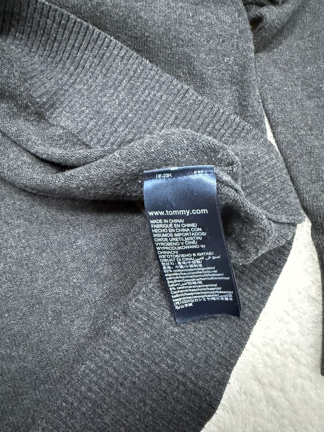 타미힐피거 브이넥 니트 (M) 상품이미지3