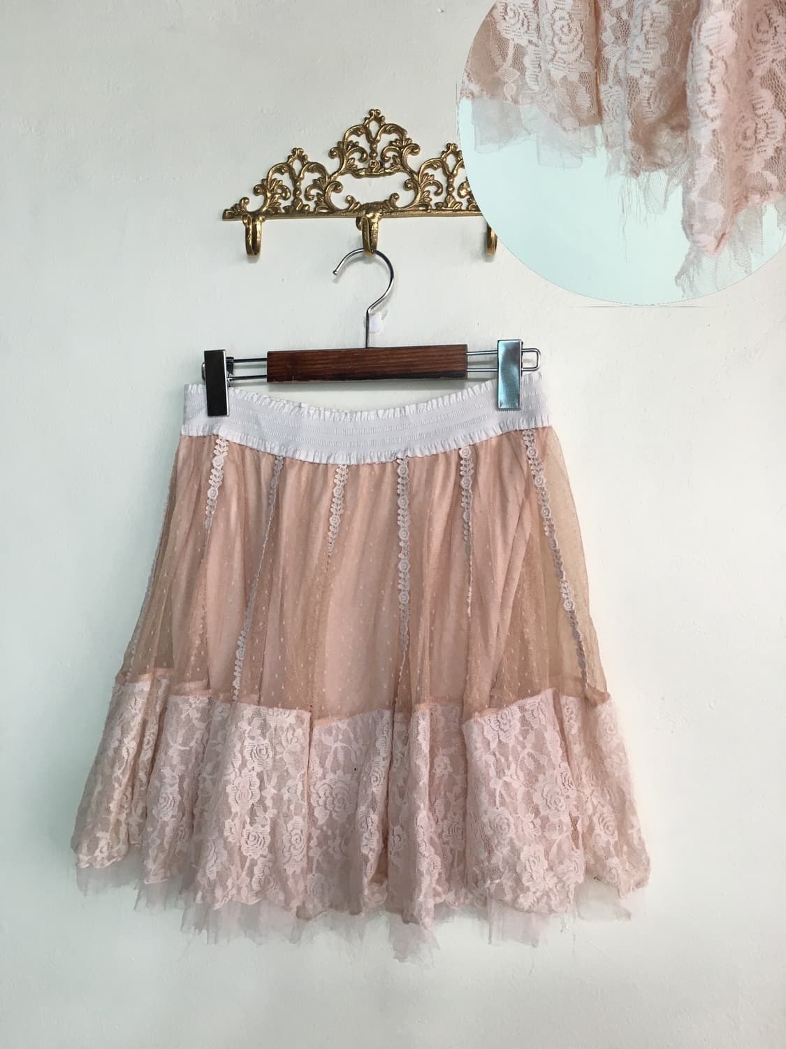 빈티지 플라워 민트 핑크 페어리 코디세트 상품이미지7