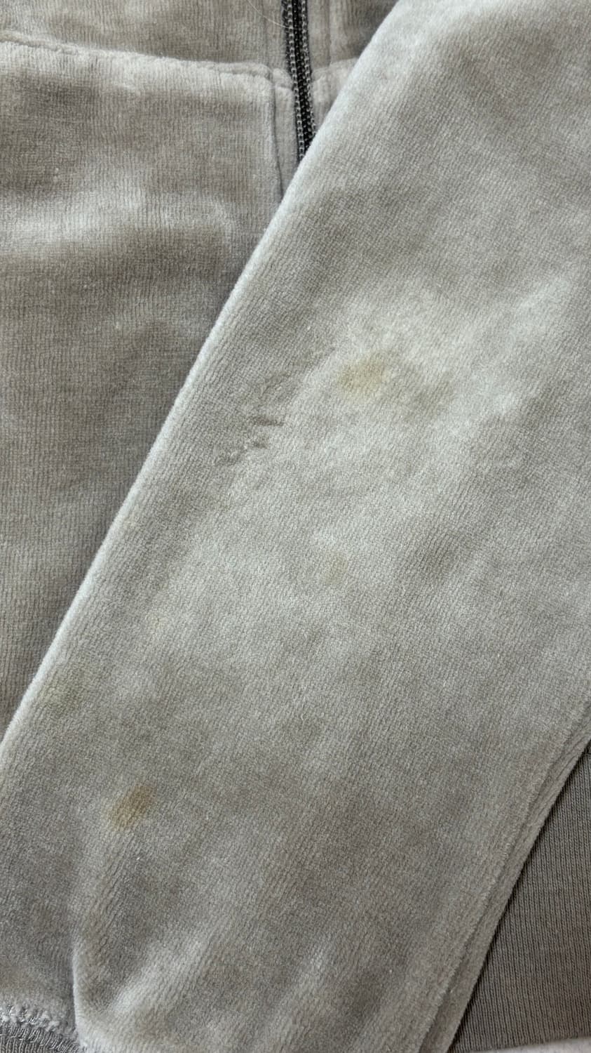 빈티지 PINK 카키 핑크 로고 벨벳 후드집업 팬츠 트레이닝 세트 셋업 상품이미지5