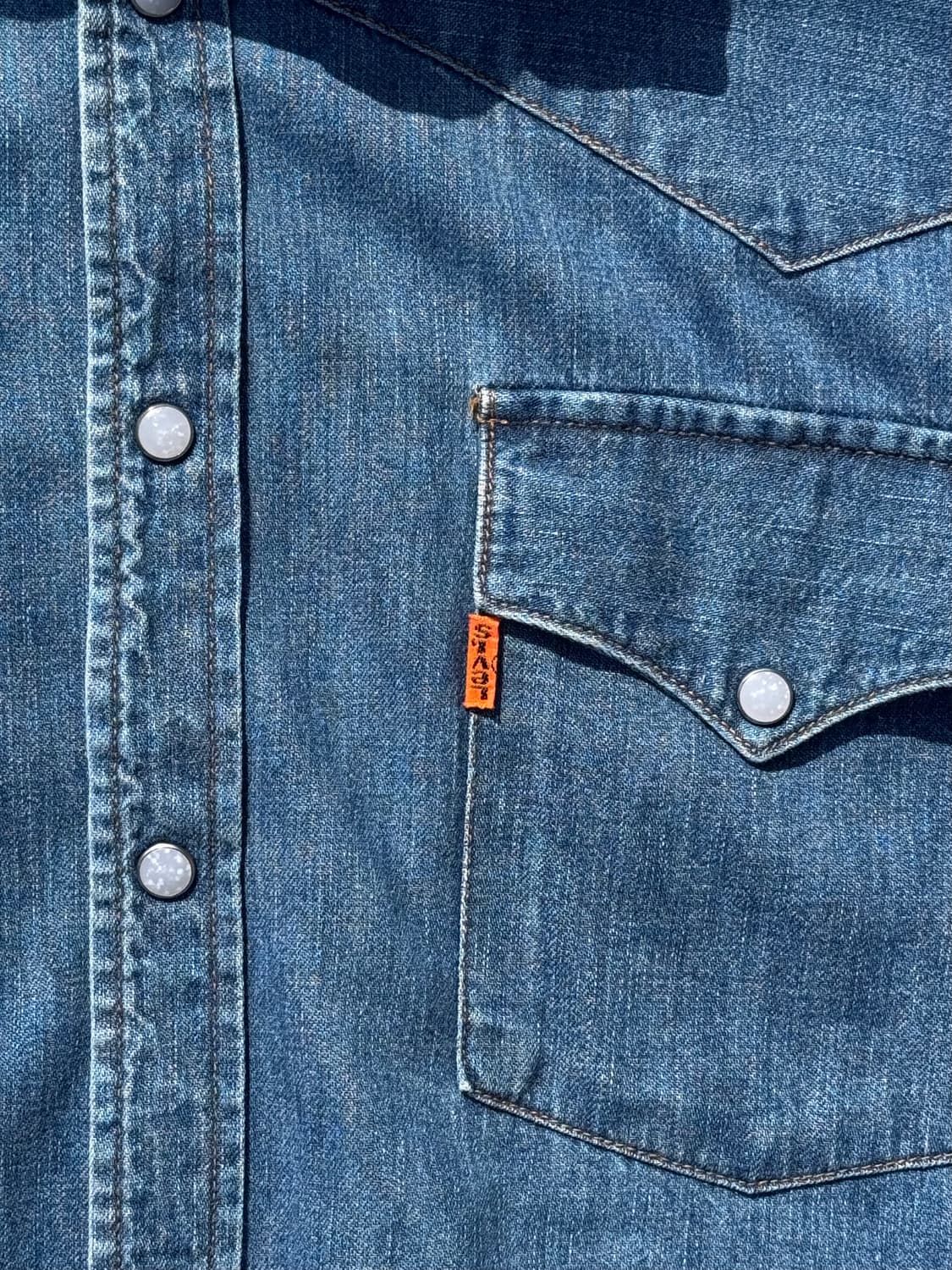 리바이스 오렌지 탭 웨스턴 셔츠  상품이미지2