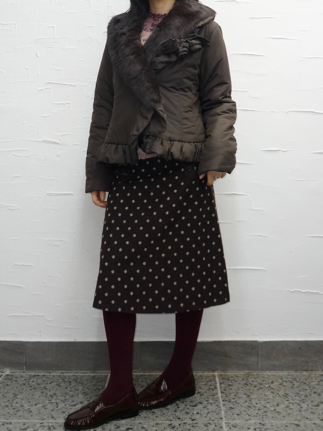 Brown roses jumper 상품이미지3