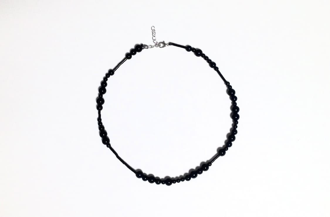 Black checker wave ver. Necklace 상품이미지1