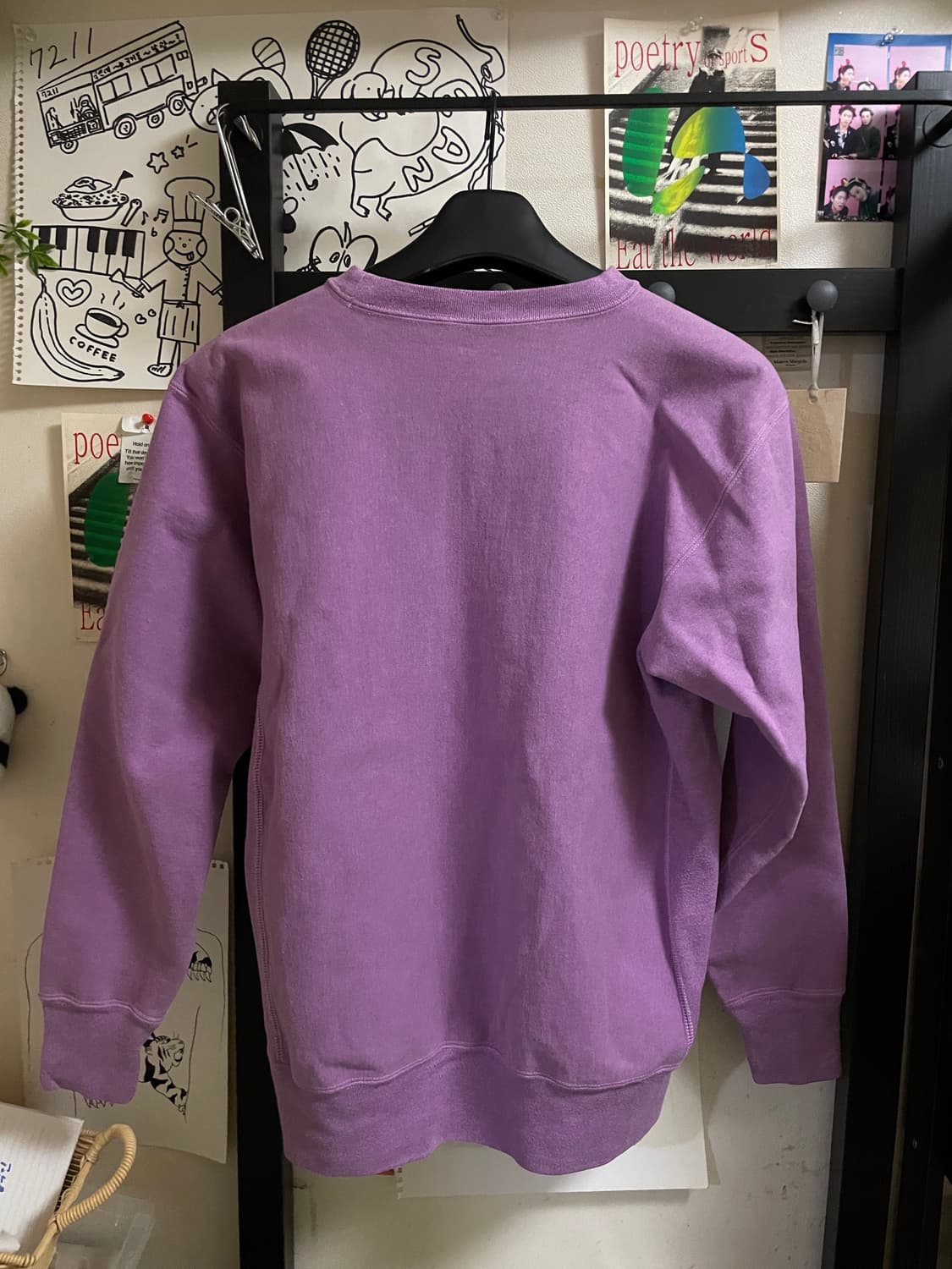 오라리 라벤더 컬러 스웻셔츠 4사이즈 M 상품이미지2