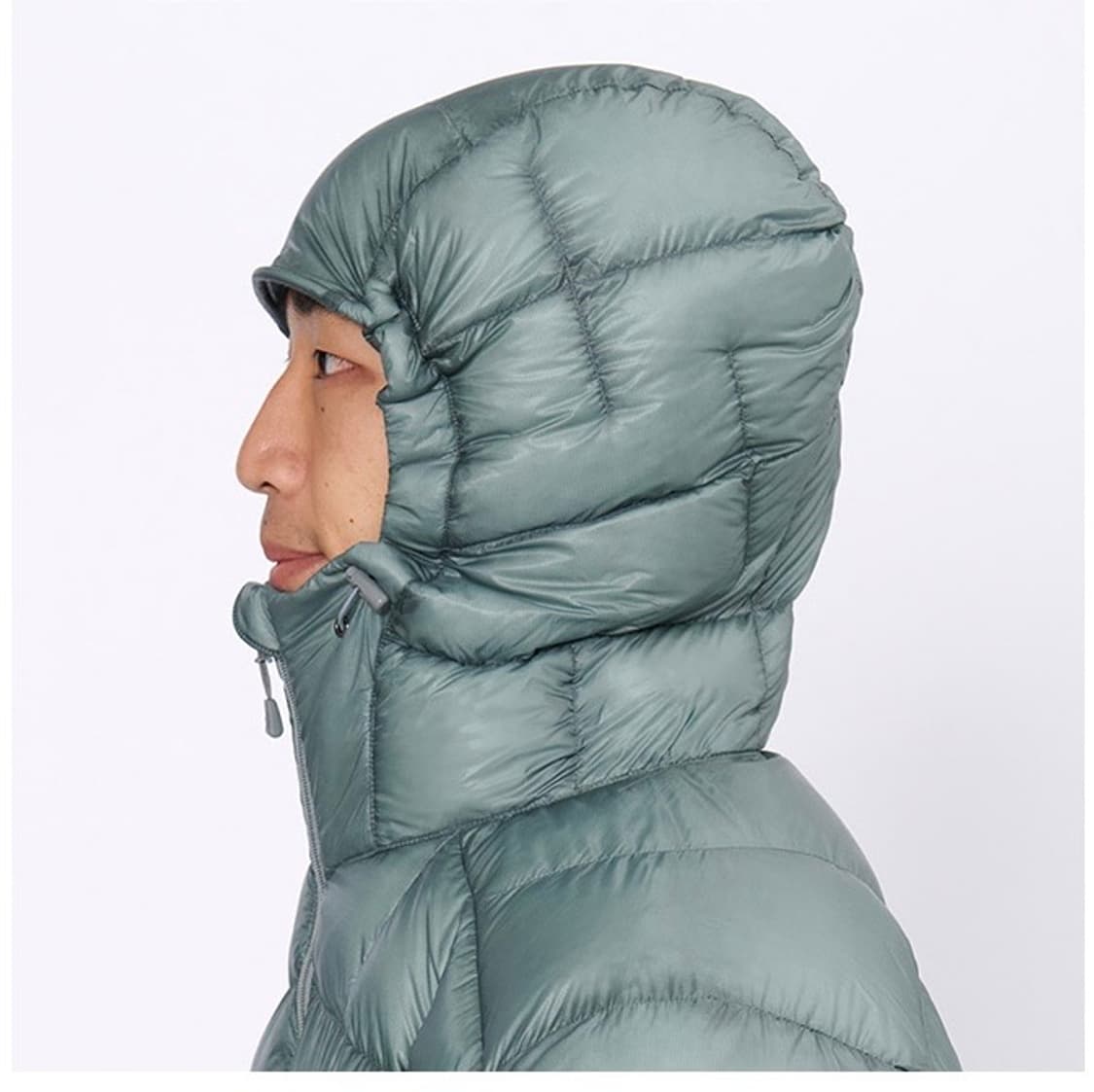 [XL] 몽벨 플라즈마 1000 알파인 구스 다운 파카 패딩 라이트그레이 상품이미지6