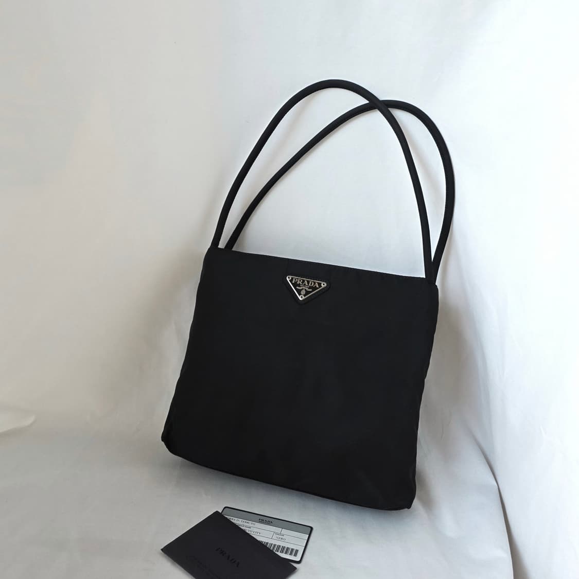 [정품 PRADA] 프라다 두줄 나일론 토트백 스몰 상품이미지1