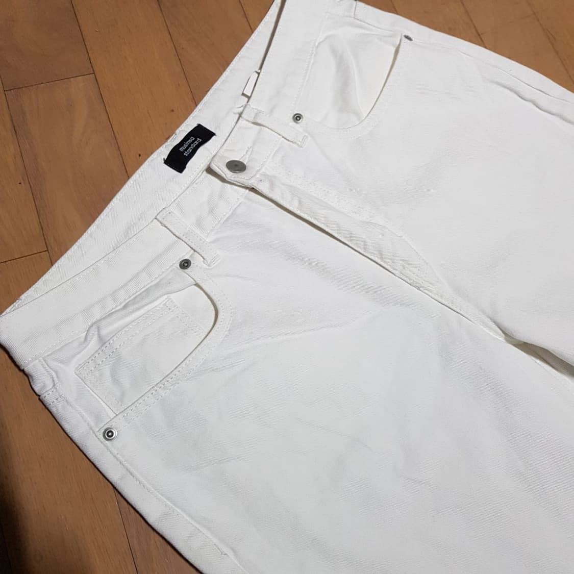 33인치/ 무신사 릴렉스핏 화이트진/데님/ 1토401-하 상품이미지5