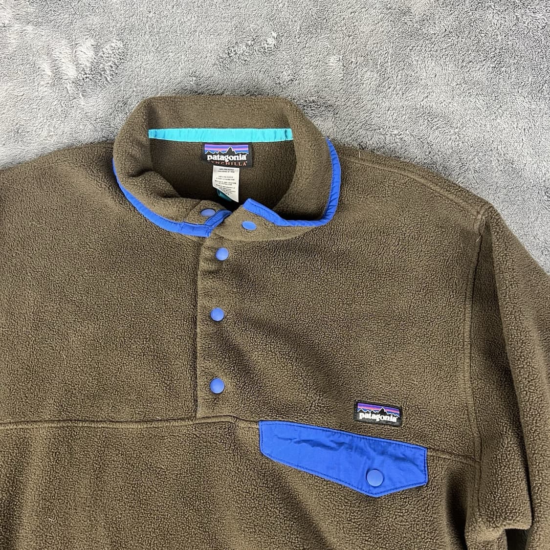 10s 파타고니아 신칠라 스냅-T 브라운/블루 상품이미지2