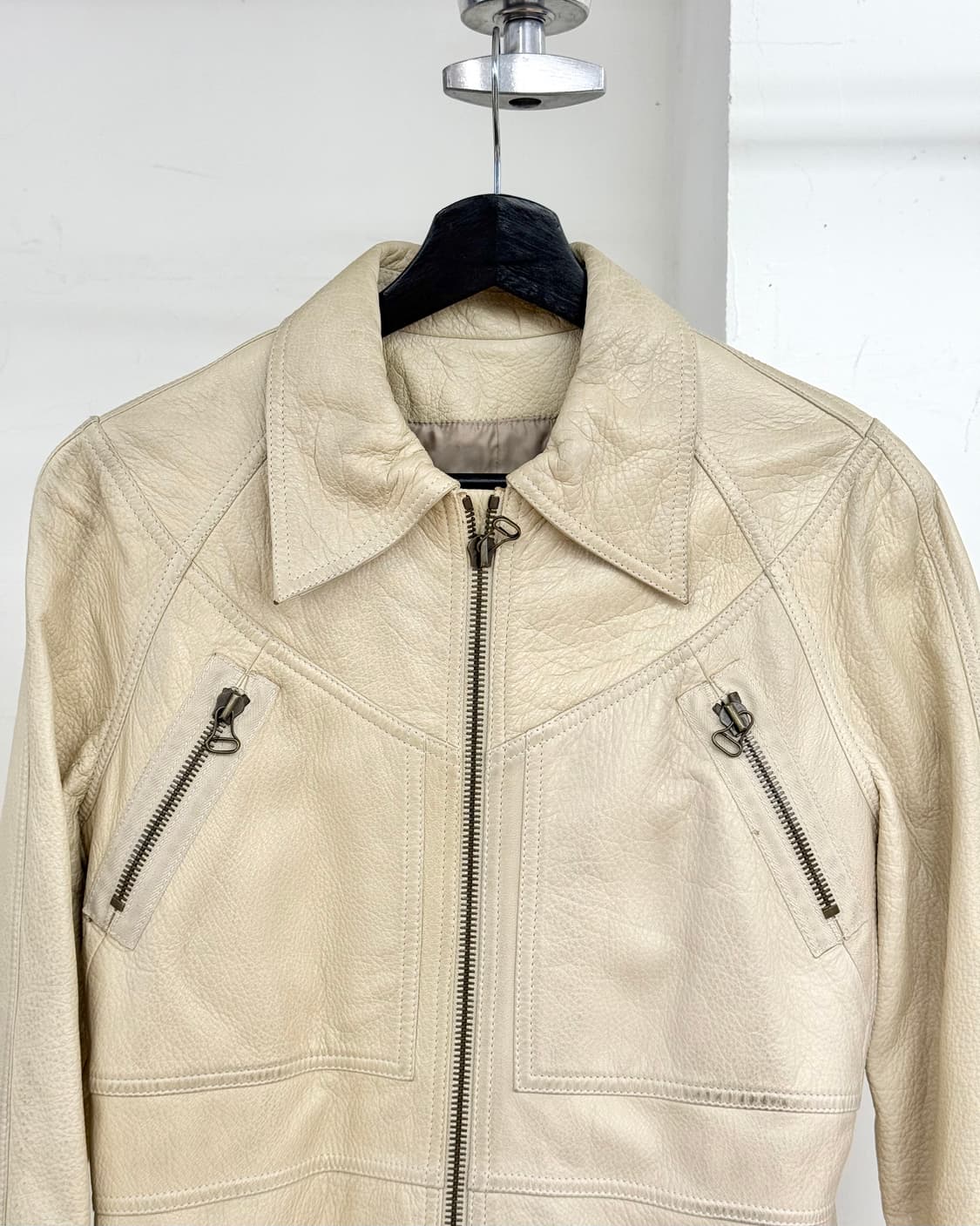 랑방 옐로우 2003fw 고트레더 롱코트 상품이미지2