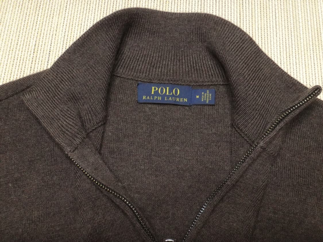 (M/95) 폴로랄프로렌 메리노 울 반집업 터틀넥 니트 상품이미지6