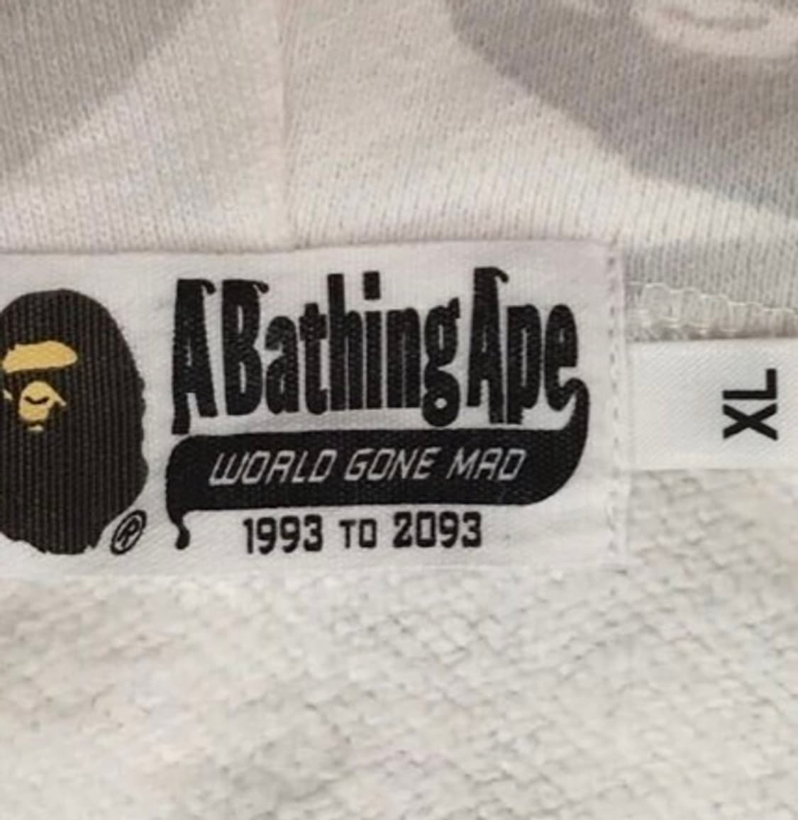 베이프 시티 카모 샤크 풀 집 후드 그레이 백계 새상품 상품이미지2