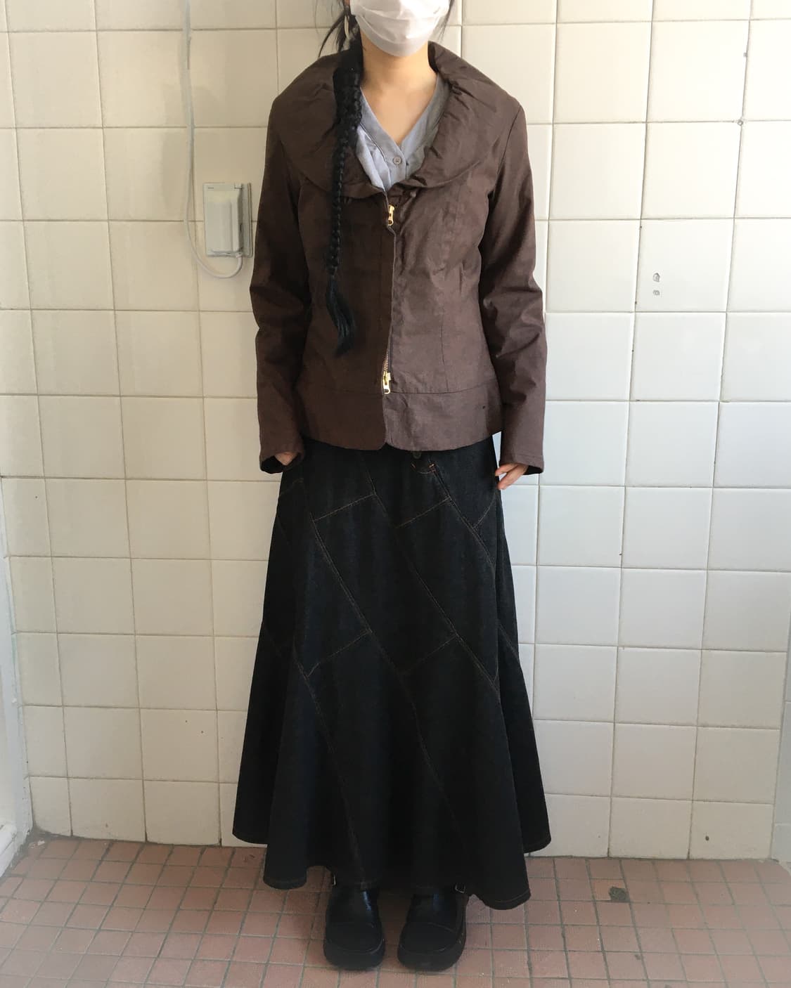 Thick collar point jacket 상품이미지1