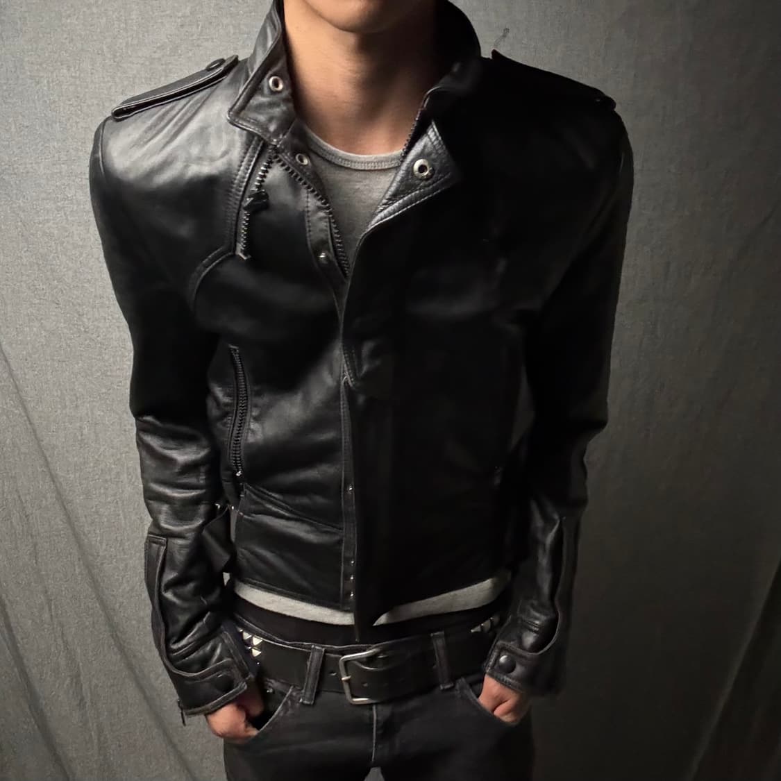 japan vintage 나폴레옹 양가죽 자켓 상품이미지2