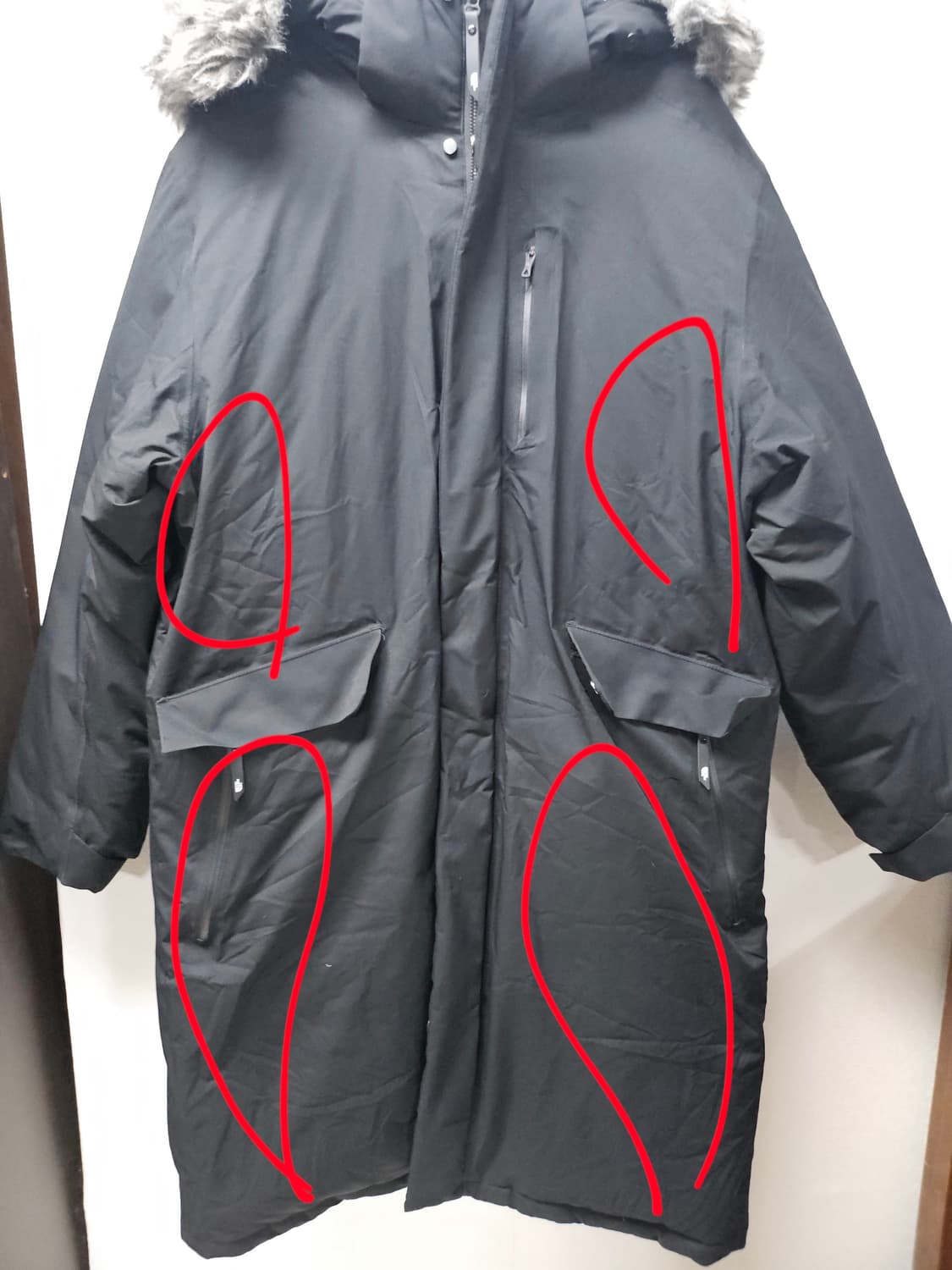 노스페이스  구스  패딩 후드 퍼 점퍼  105 상품이미지7