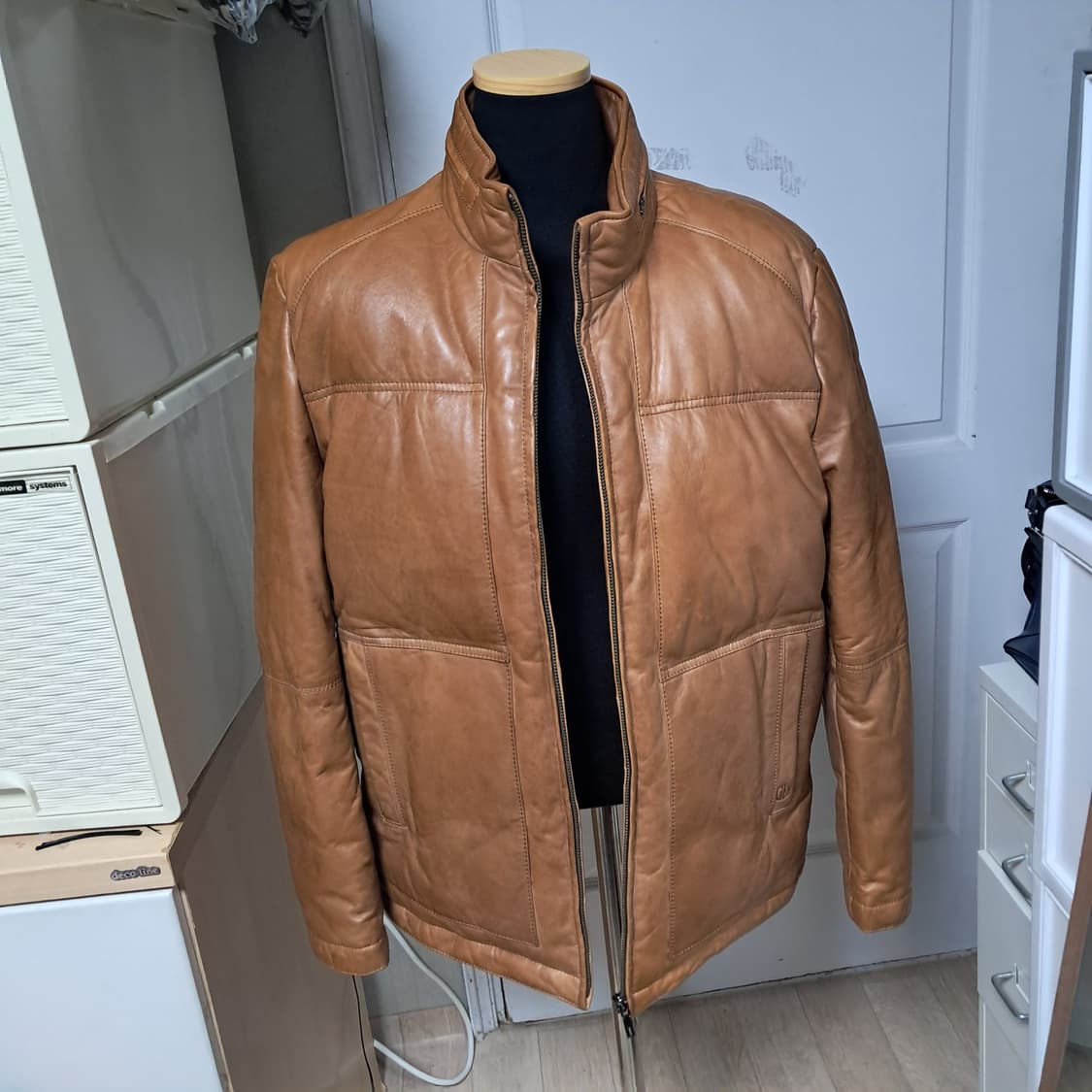 갤럭시 Galaxy 남성 양가죽 패딩 95 상품이미지1