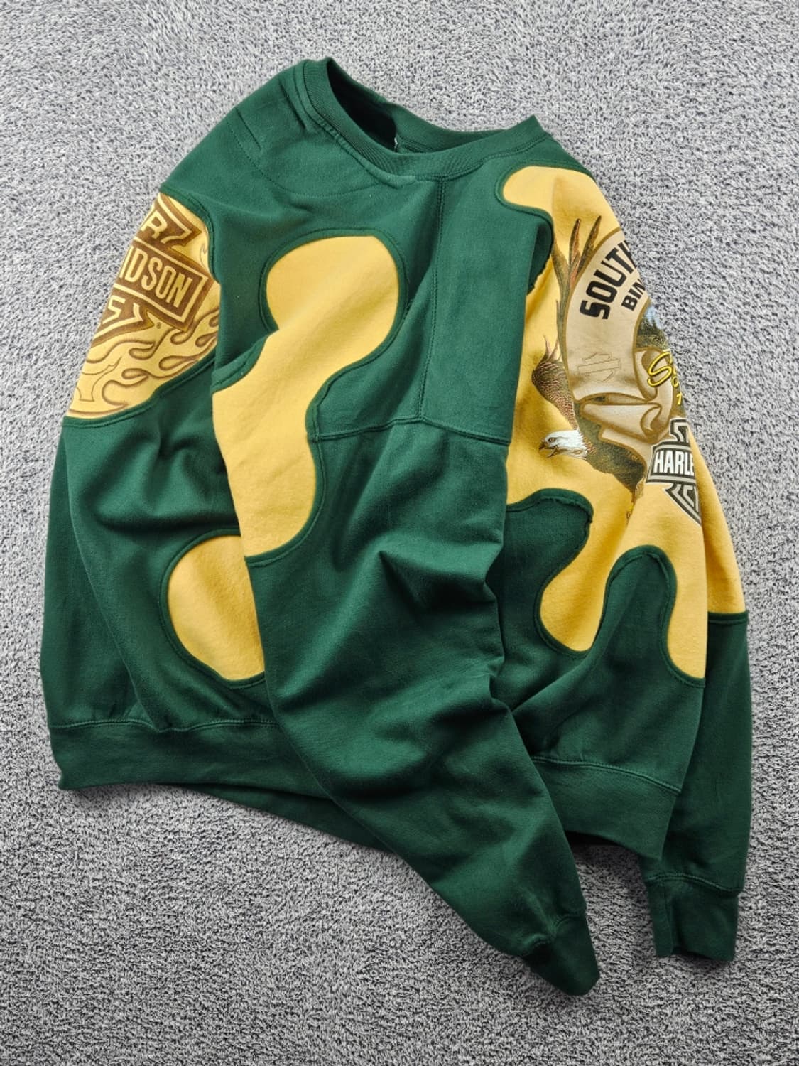 할리데이비슨X밀텍스 아플리케 커스텀 맨투맨 스웻셔츠 (3XL)/11541 상품이미지4