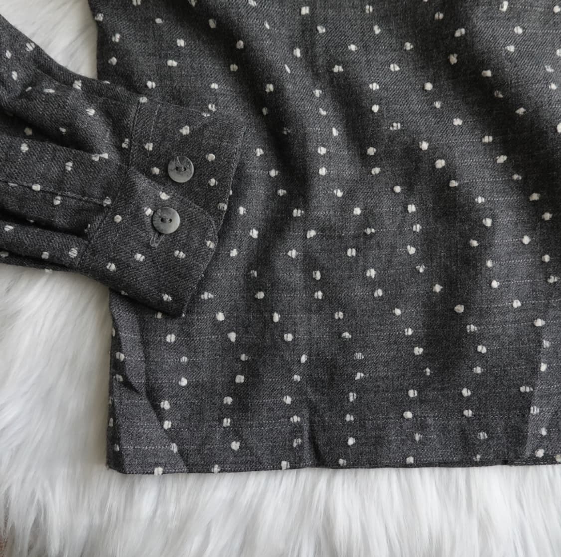 차콜 도트 패턴 셔츠 (COSIA BRIN) 1946 상품이미지7