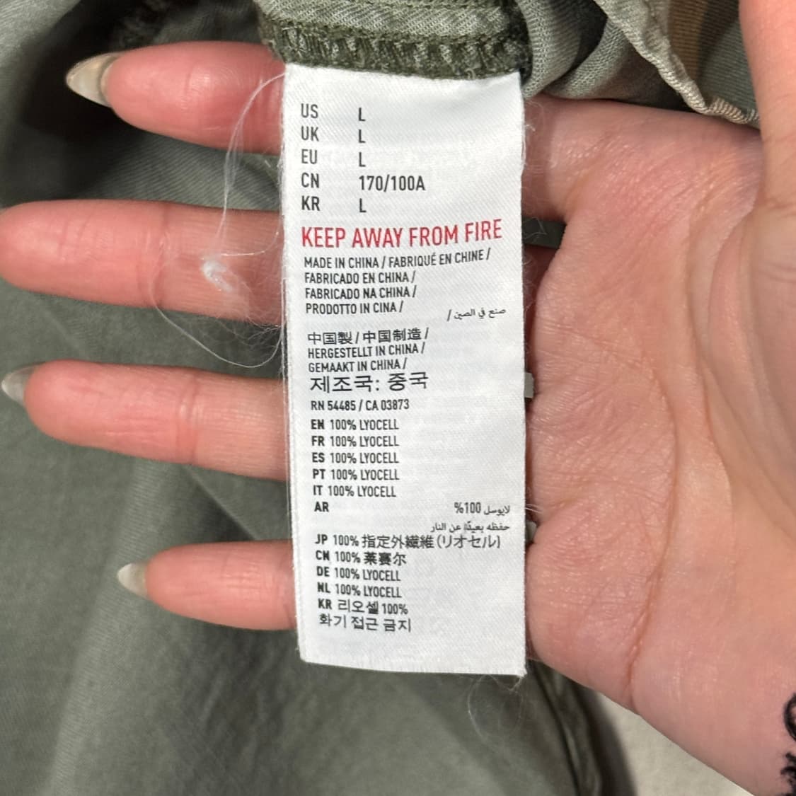 L) 아메리칸이글 투포켓 카키 리오셀 실크 셔츠  상품이미지6