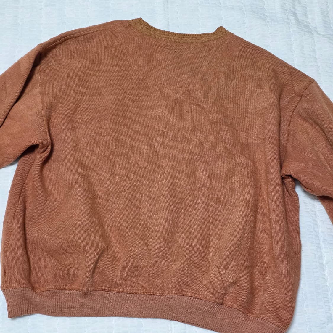 CLAUDIO VALENTINO PARIS) 90s 브라운 니트 빈티지 상품이미지5